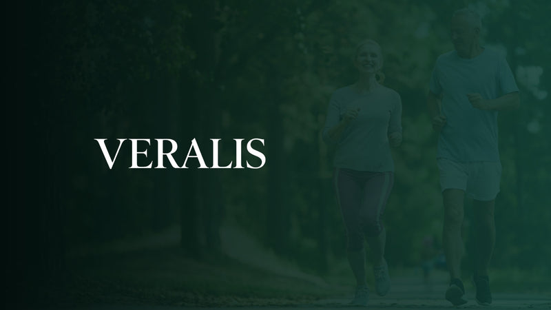 Woman in her morning ritual — Veralis daily lymphatic drainage drops